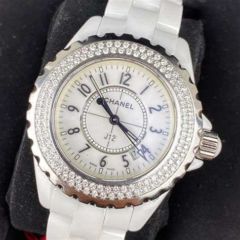 ceramic chanel j12 watch real vs fake|chanel j12 diamond bezel.